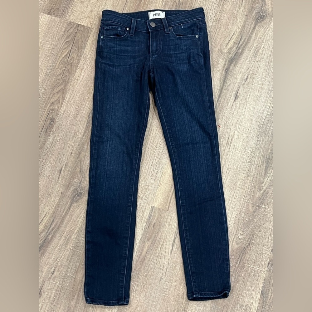 PAIGE Verdugo Ankle Size 25 Stretch Denim Dark Wash Lux Jeans